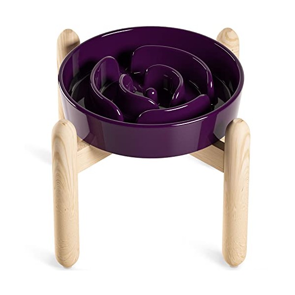 LE TAUCI Elevated/Raised Slow Feeder Dog Bowls for Small and