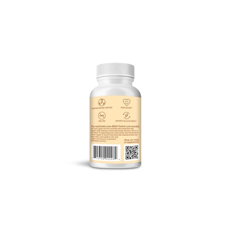 Bulletproof Zinc with Copper, Reliable and Quick Source of Energy