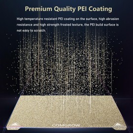 Ender 3 V3 KE PEI Spring Steel 235x235mm, Texture PEI Sheet Magnetic Flexible Heated Bed, Ender 3 V3 SE Build Plate for Creality K1C/K1/Ender 3 V3/Ender 3/Ender 3 Pro/Ender 3 V2/Ender 3 V2 Neo