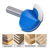 ROOCBIT Core Box Router Bit 1/2 Inch Shank Round Nose