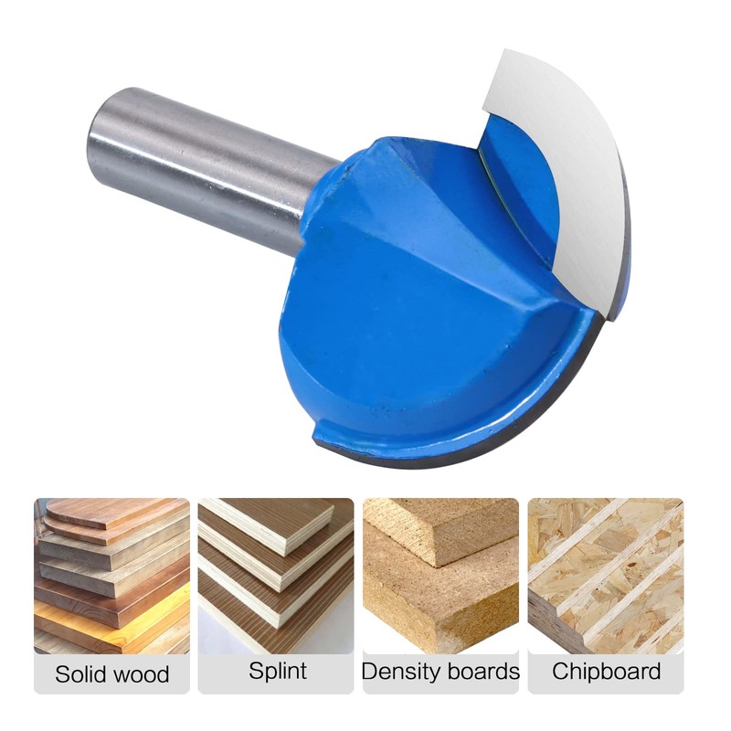 ROOCBIT Core Box Router Bit 1/2 Inch Shank Round Nose