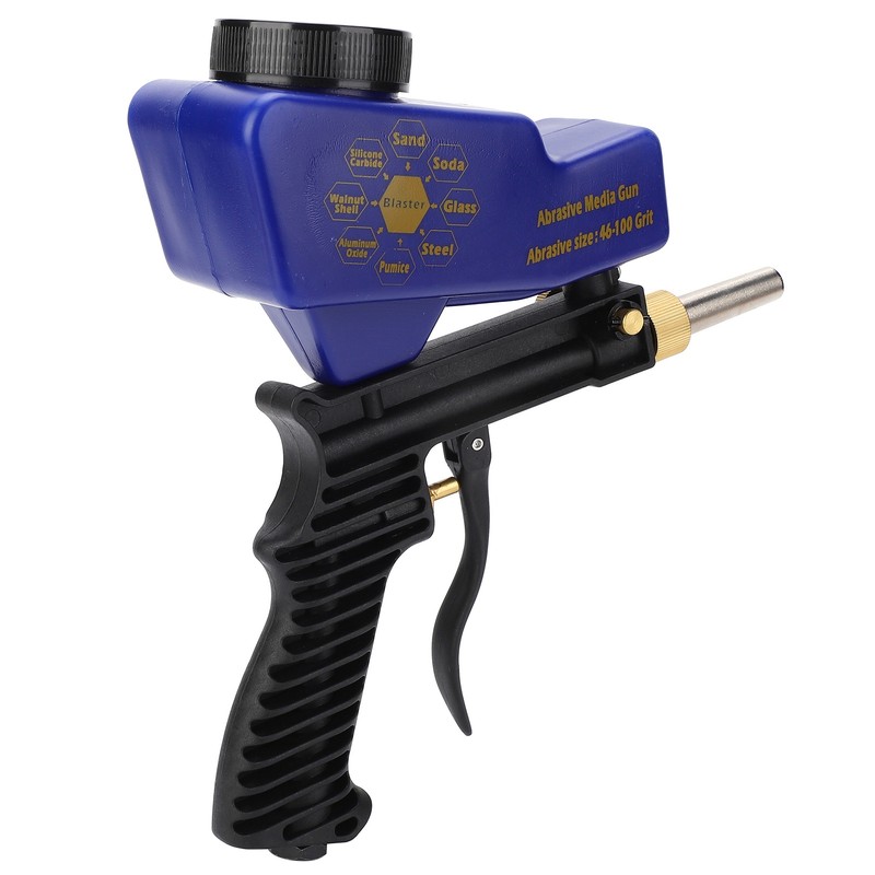 Gravity Feed Sandblasting Gun Air Sand Blaster Spray Handheld Tool