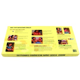 Make Your Own Beeswax Candle Kit - Includes 10 Full Size 100% Beeswax Honeycomb Sheets in Buttercup and Approx. 6 Yards (18 Feet) of Cotton Wick. Each Beeswax Sheet Measures Approx. 8" x 16 1/4".
