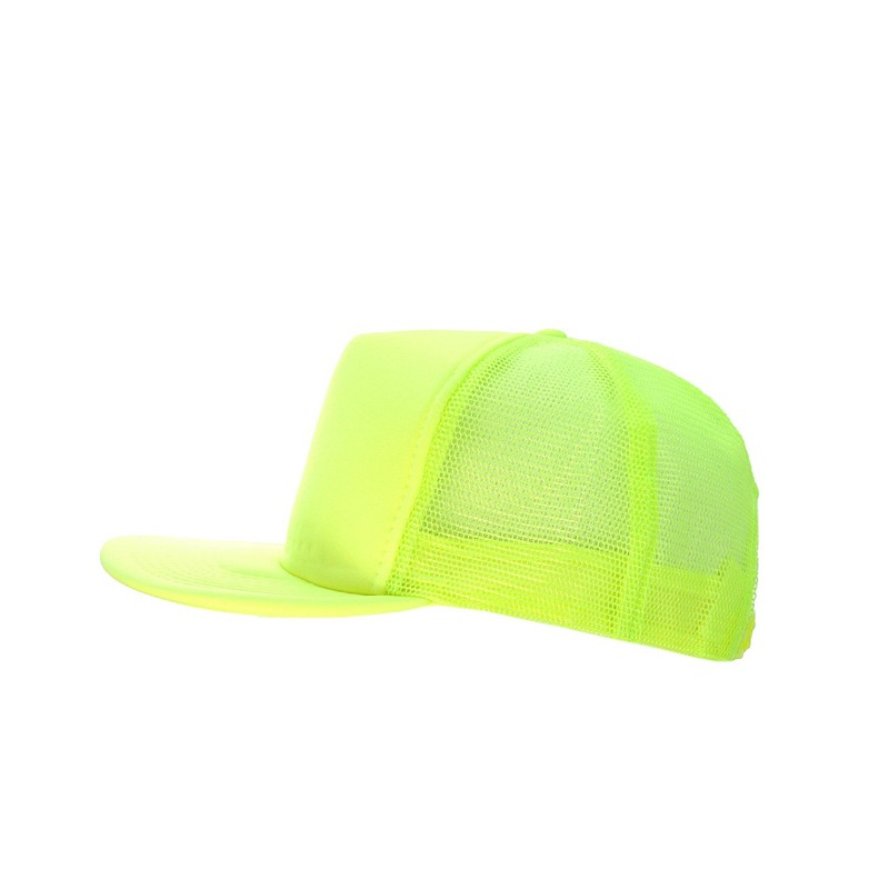 NYFASHION101 en Blanco Snapback de Malla Ajustable (algodón 6-Panel Trucker