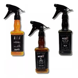 MC8 3 Atomizadores De Agua Botella Atractiva Para Barberia 500ml