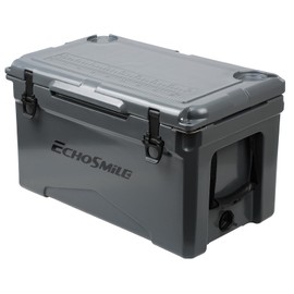 EchoSmile 25/30/35/40 Quart Rotomolded Cooler, 5 Days Protale Ice Cooler, Ice Chest Suit for BBQ, Camping, Pincnic, and Other Outdoor Activities