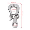 Aramox 4in/10.2cm Quick Release Pelican Hook Stainless Steel Polished Pelican