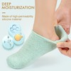 MoyRetty Moisturizing Silicone Gel Socks, 8.66 inches(Size M), for Dry