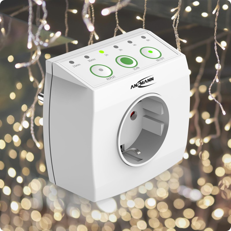 ANSMANN Energy Saving Socket AES1.3 - Timed Timer Socket to