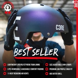 CORE Protection Helmet Skate/BMX/Bike/MTB/Roller Derby/Scooter (Street: Neo, L/XL 59-61cm)