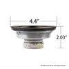 Luxier KS01-O 3-1/2 in. Drop-in Kitchen/Bar Sink Basket Strainer in