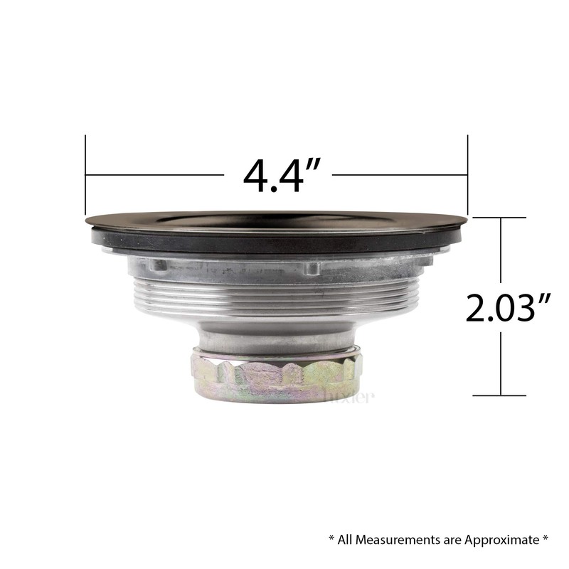 Luxier KS01-O 3-1/2 in. Drop-in Kitchen/Bar Sink Basket Strainer in