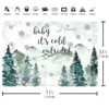 Aperturee Baby It's Cold Outside Backdrop, 7x5ft Winter Wonderland Baby