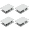 ZUDKSUY 4Pcs For 8-10mm Thick Glass to Glass Clamp 180°