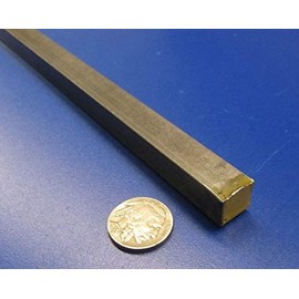 4140 Alloy Steel Square Bar .500" Thickness x .500" Width x 3 Ft. Length, 1 Pc.