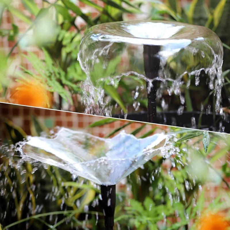 Plastic Fountain Nozzle 1/2, Fountain Head for Garden, Ponds, Tabletop