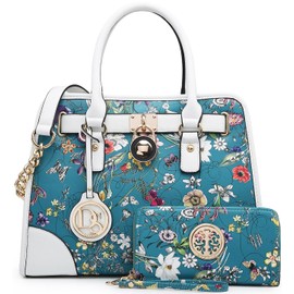 Women Designer Handbags and Purses Ladies Satchel Bags Shoulder Bags Top Handle Bags w/Matching Wallet