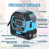 Chamgeco Almighty Ruler Laser Rangefinder, 3-in-1 Infrared Laser Tape Measure,