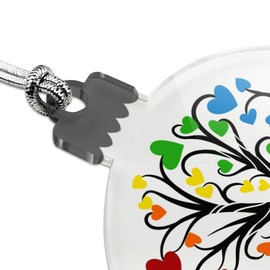 GRAPHICS & MORE Autism Acceptance Tree of Life with Hearts Acrylic Christmas Tree Holiday Ornament