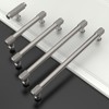 Coinkoly 10 Pack 5"(128mm) Brushed Satin Nickel Cabinet Pulls Knurled