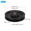 PATIKIL Universal Bearing Pulley Wheel 115mm / 4.5" 2pcs Nylon