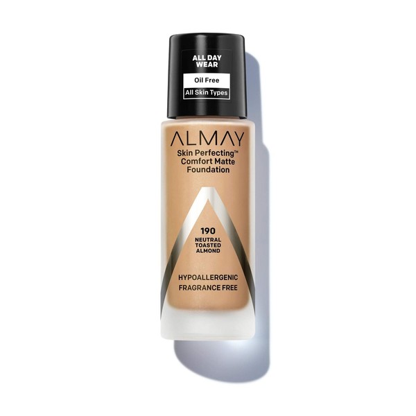 Almay Skin Perfecting Comfort Matte Liquid Foundation, 190 Neutral Toasted