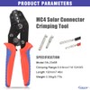 Gazoe Solar PV Cable Crimping Tool for Solar Wire Connectors,