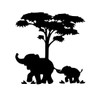 Mom and Baby Elephant Sticker Decal Notebook Car Laptop 5"