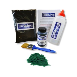 FLOC-KING DIY Flocking Kit - Racing Green - Flock powder - Nylon Flock - Easy to Use