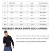 REEDBEEK Men's Sauna Suit Long Sleeve Waist Trainer Heat Trapping