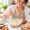 Stainless Steel Dough Whisk for Bread & Baking –Manual Dough