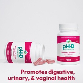 pH-D Feminine Health Probiotics for Women - Dietary Supplement with Cranberry, Made with Herbal Ingredients, Edible Capsule