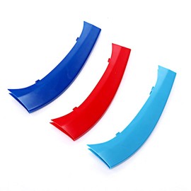 Exact Fit ///M-Colored Grille Insert Trims Compatible with F25 X3 2011-2017 or F26 X4 2014-2017 Accessories for w/Standard Kidney Grille (7 Beams)