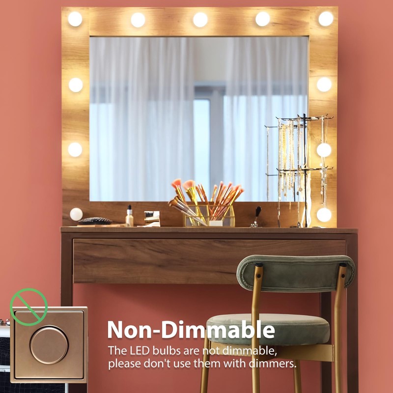 DEGNJU LED Vanity Light Bulbs, 60W Equivalent, Bathroom Light Bulbs