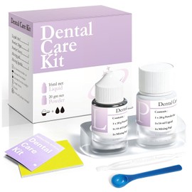 Tooth Repair Kit, Dental Cement with Zinc Oxide Eugenol, for Broken Chipped Teeth, Crown Fillings and Bridges