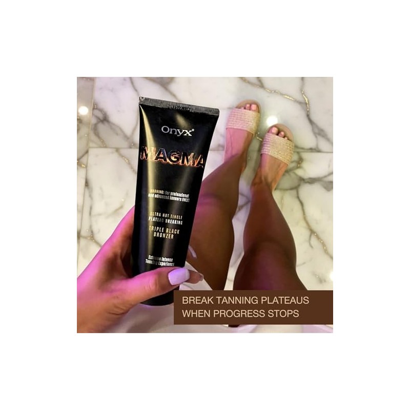 Onyx Magma Extreme Tingle Sunbed Cream with Bronzer 251 ml