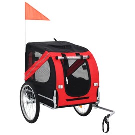 Matalde Dog Bike Trailer Red and Black