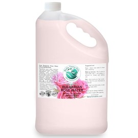 Bella Terra Oils Premium Rose Water Hydrosol – 1 gallon, Pure, Gentle, Refreshing, Natural Skin Tonic, Makeup Essential