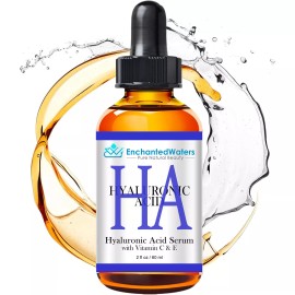Enchanted Waters HYALURONIC ACID 100% Pure Anti Aging Hydrating Serum (Highest Strength - 2.5%) - 2oz