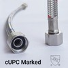 Faucet Water Supply Line Extension 3/8“ M-F Hose Extender, 13