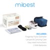 mibest OLED Finger Pulse Oximeter, O2 Meter, Dual Color White/Rose
