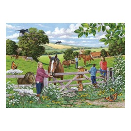 The House of Puzzles Sugar Lumps Jigsaw - Big 250 Piece Jigsaws For Adults & Kids, Extra Large Pieces, Artist Illustrated, Scenic Landscape, Deluxe Puzzle Gifts