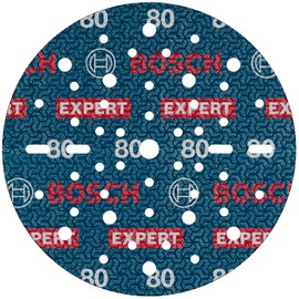 Bosch 50 x Expert O780 Film Sanding Disc, 150 mm (for Hardwood, Paint on Wood, Diameter 150 mm, Grit 80, Professional Accessories Random Orbital Sander)