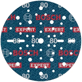 Bosch 50 x Expert O780 Film Sanding Disc, 150 mm (for Hardwood, Paint on Wood, Diameter 150 mm, Grit 80, Professional Accessories Random Orbital Sander)