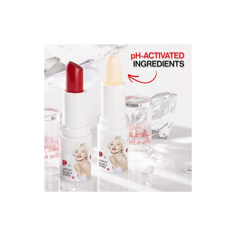 Set Labios Marilyn Monroe Wet n Wild Balsamo y color