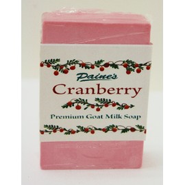 Paine's CRANBERRY Premium Goat Milk Soap 4.5 oz bar fresh Maine made all natural