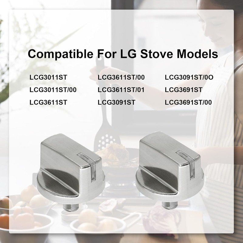AEZ73293801 Burner Control Dial Stove Knobs Replacement for LG Range