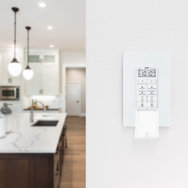 UltraPro 24-Hour Digital In-Wall Timer, Easy-to-Program, Presets, Countdown, ON/OFF Override