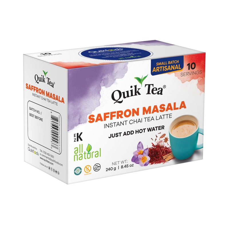 Quik Tea QuikTea Saffron Masala Chai Tea Latte - 10