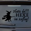 Car Space Da. Witch by. Sticker Rear Window Sticker, matt